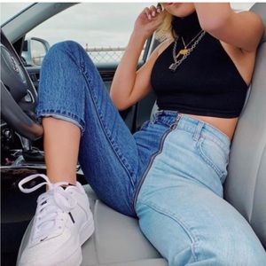 Revice ying yang crop jeans bloggers favorite